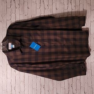 Nwt Columbia Men's, Vapor Ridge Iii, Button-Down, Long-Sleeved Shirt, Size Large